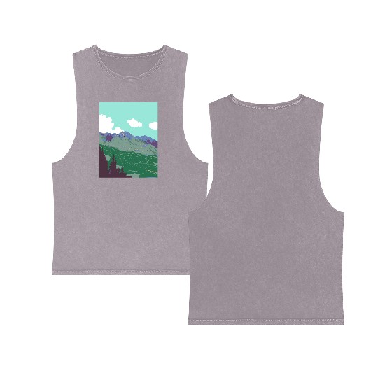 Berchtesgaden Alps near Obersalzberg Germany WPA Double Sided Mineral Wash Tank Tops