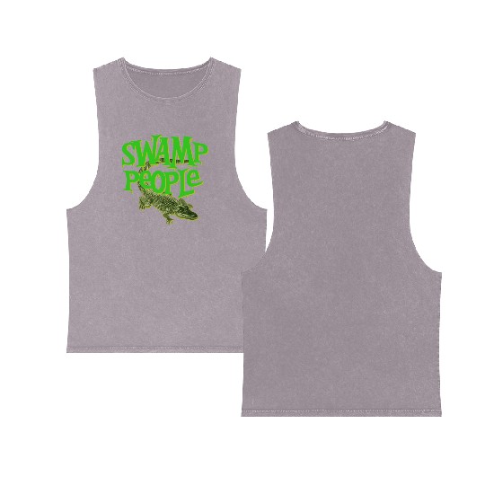 Swamp People Alligators Double Sided Mineral Wash Tank Tops