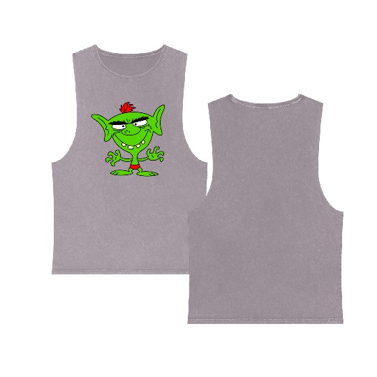 green goblin Double Sided Mineral Wash Tank Tops