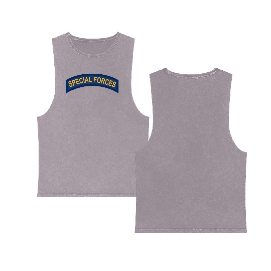 Special Forces tab Double Sided Mineral Wash Tank Tops