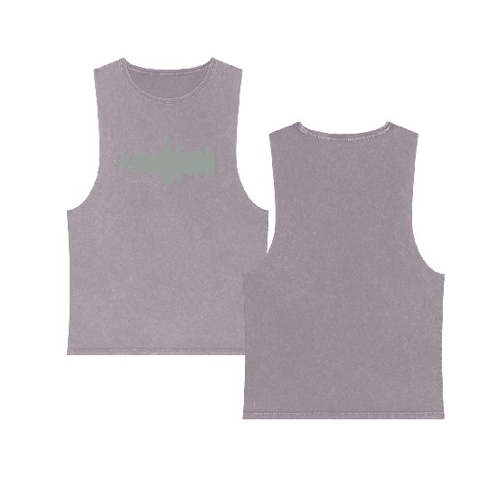 Chicago skyline Double Sided Mineral Wash Tank Tops