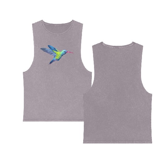 AD hummingbird Double Sided Mineral Wash Tank Tops