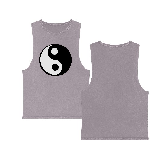 jing jang (Ying Yang) Double Sided Mineral Wash Tank Tops