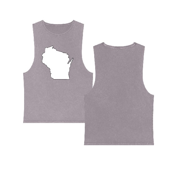 Coloring Book Wisconsin Double Sided Mineral Wash Tank Tops