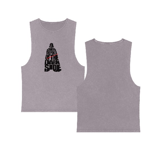 Cool Star Wars Darth Vader typography Double Sided Mineral Wash Tank Tops