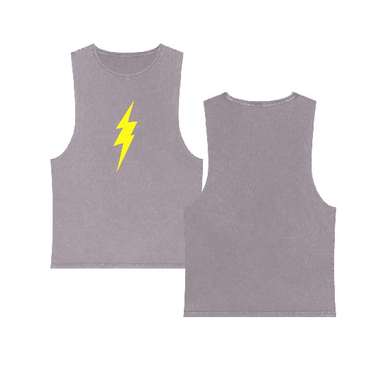 Lightning Bolt Double Sided Mineral Wash Tank Tops