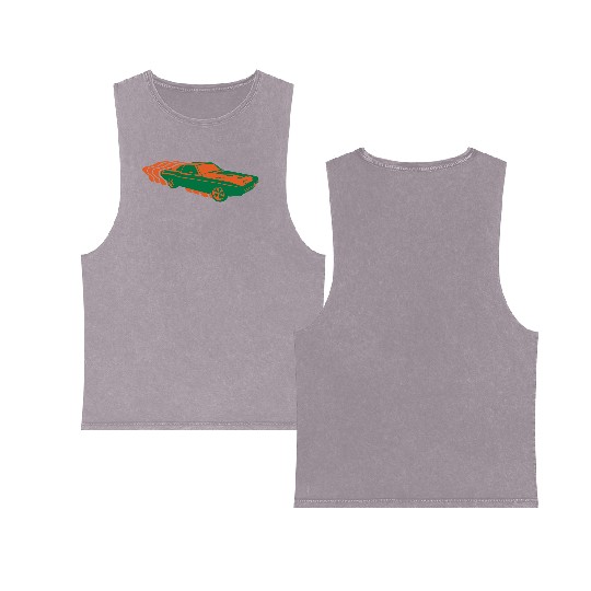 Muscle Car Double Sided Mineral Wash Tank Tops