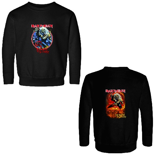 IRON MAIDEN THE NUMBER OF THE BEAST 666 Double Sided Sweatshirts