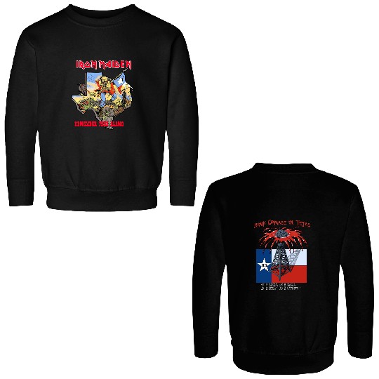 Iron Maiden "Trooper Alamo"  Double Sided Double Sided Sweatshirts - S - 3X