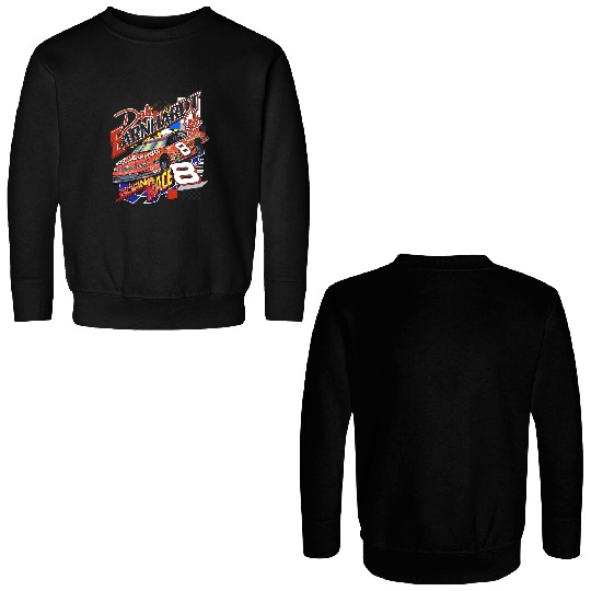 Vintage 1990s Dale Earnhardt Jr. Born To Race Racing Graphic Double Sided Sweatshirts