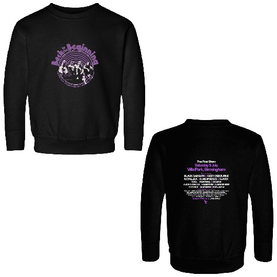 Black Sabbath Back To The Beginning 2025 Double Sided Sweatshirts