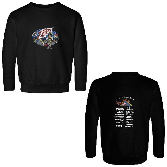 Ozzfest 1999 Double Sided Sweatshirts Ozzy Osbourne short sleeve black 2 side Double Sided Sweatshirts KV38230