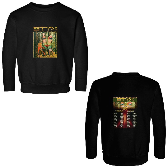 Styxs Band the Grand Illusion Tour 2025 Styxs 2025 Concert Double Sided Sweatshirts