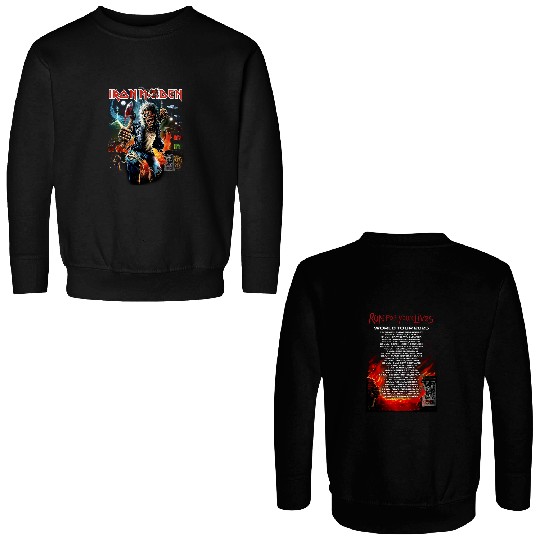 Iron Maiden Run For Your Lives World Tour 2025 Europe Tour Unisex Double Sided Sweatshirts
