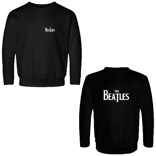 The Beatles Black Drop Logo Zip Double Sided Sweatshirts