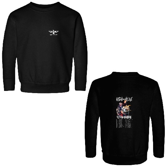Keith Urban High and Alive World Tour 2025 Double Sided Sweatshirts