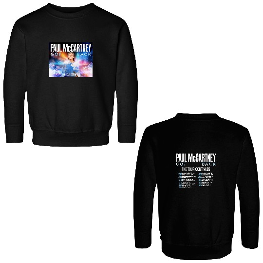P mccartney Got Back Tour Double Sided Sweatshirts Double Sided Sweatshirts