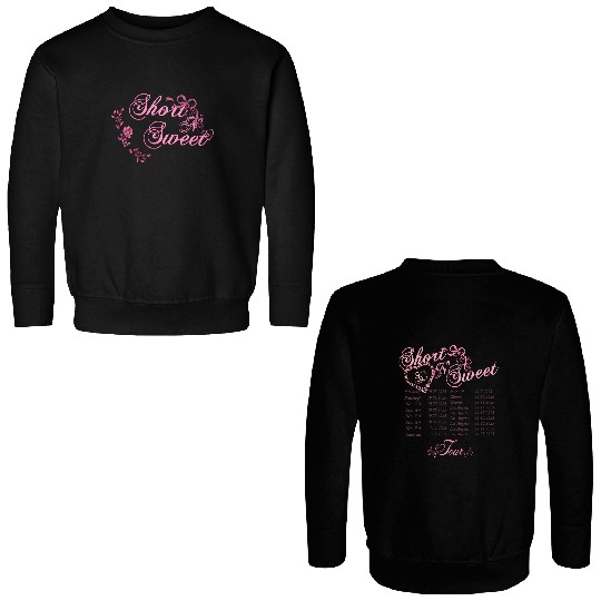 Discover Sabrin Carpenter Short Sweet Tour 2025 Celebration Double Sided Sweatshirts
