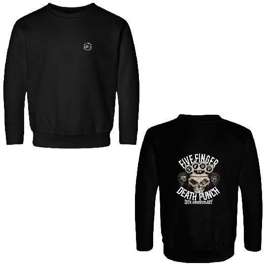 Five Finger Death Punch 20th Anniversary Knucklehead Zip Double Sided Sweatshirts