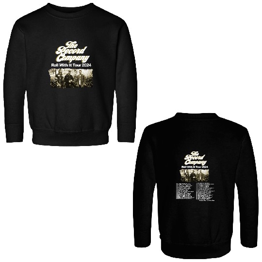 Discover The Record Company Roll With It Tour 2024 Double Sided Sweatshirts, The Record Company Fan Double Sided Sweatshirts
