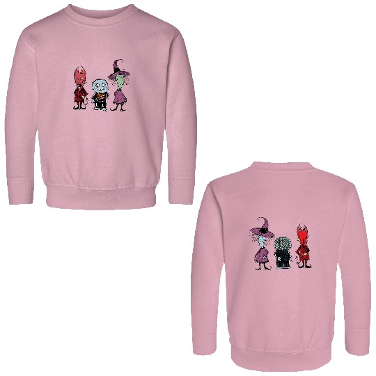 Disney Lock Shock Barrel Oogie The Nightmare Before Christmas Double Sided Sweatshirts, Oogie Boogie Bash Double Sided Sweatshirts