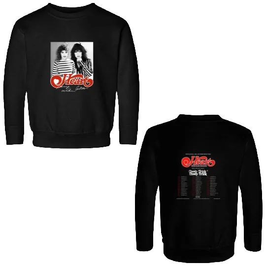 Heart Band Royal Flush Tour 2024, Rock Band Heart 2024 Tour Double Sided Double Sided Sweatshirts