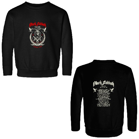 Black Sabbath The End World Tour Double Sided Sweatshirts