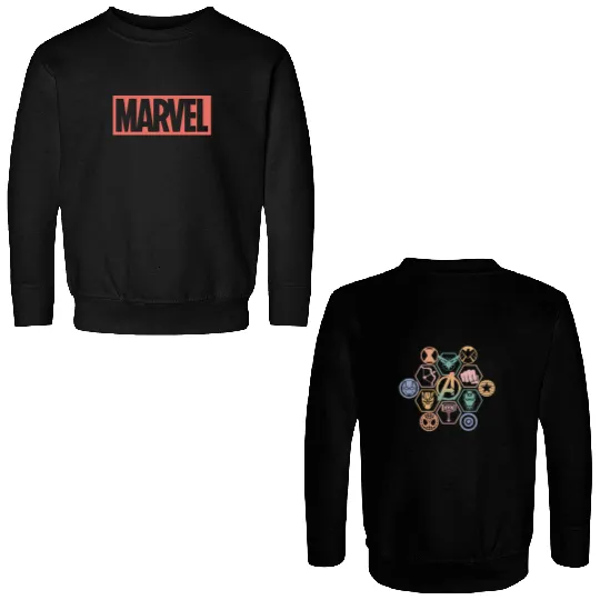 Vintage Avengers Logo Comfort Color Double Sided Sweatshirts, Marvel Double Sided Sweatshirts, Avengers Assemble Double Sided Sweatshirts, Captain America Double Sided Sweatshirts, Superhero Double Sided Sweatshirts