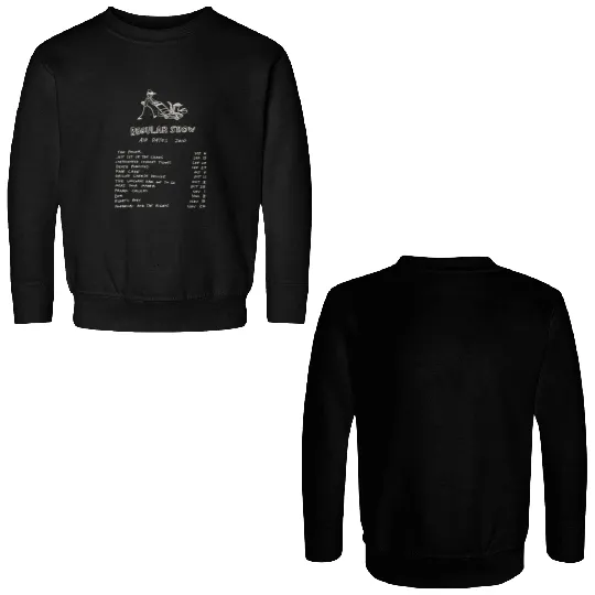 Regular Show Season One Double Sided Sweatshirts , Mordecai and Rigby Golf Cart Double Sided Sweatshirts