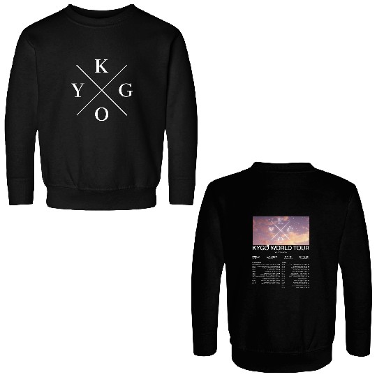 Kygo World Tour 2024 Double Sided Sweatshirts Tops Double Sided Sweatshirts Regular Double Sided Sweatshirts Music Unisex Fans Gift Spring Summer Casual Printing