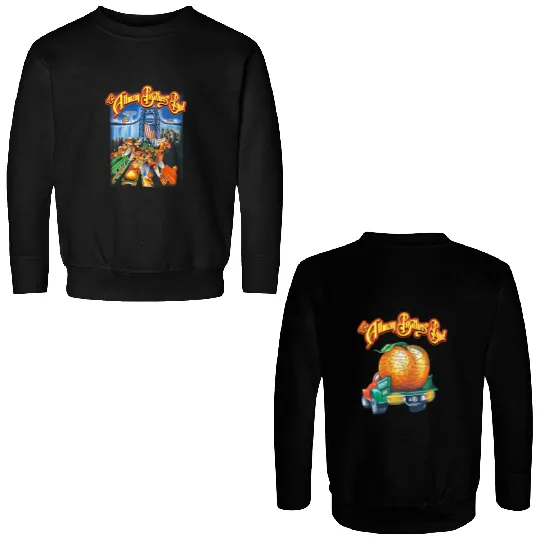 The Allman Brothers Band Double-sided Tour Double Sided Sweatshirts Black Double Sided Sweatshirts All Sizes AH1424