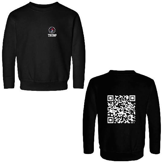 Discover Viral Trump Dance YMCA QR Code Double Sided Sweatshirts, Trump Dance Prank Double Sided Sweatshirts, Auto Play WITH Sound, Funny President Trump Double Sided Sweatshirts, Gift for Trump Supporters