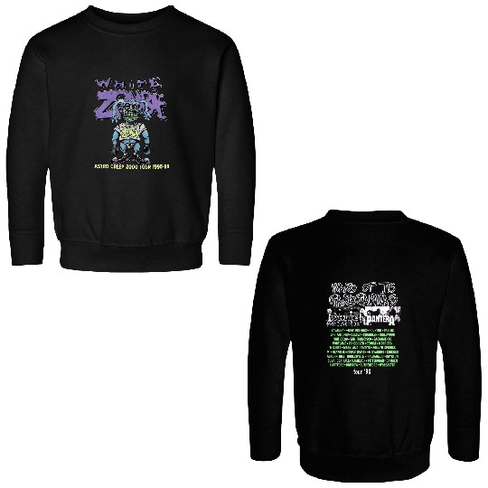 WHITE ZOMBIE 1996 Monster World Tour Double Sided Double Sided Sweatshirts