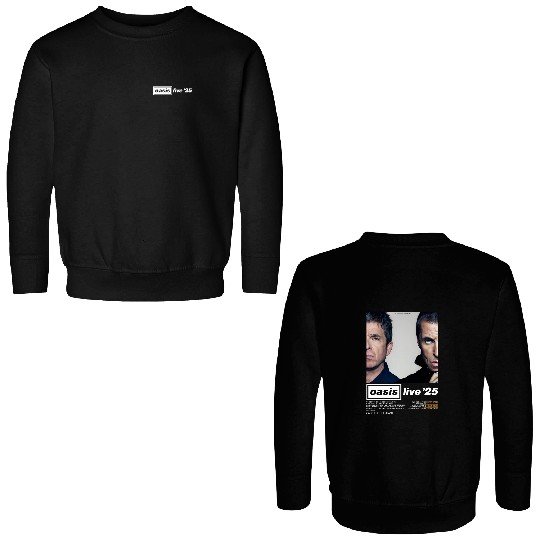 Oasis-Live 25 Tour Zip-up Double Sided Sweatshirts Gift For Fans
