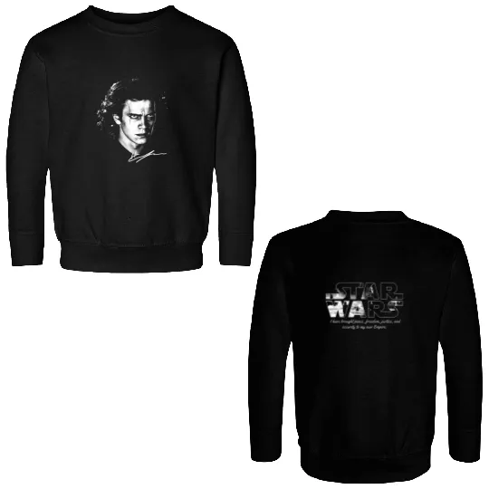 Anakin Revenge of the Sith Double Sided Sweatshirts Anakin Skywalker Double Sided Sweatshirts Darth Vader Double Sided Sweatshirts Kenobi Double Sided Sweatshirts Star Wars Movie Revenge of the Sith Double Sided Sweatshirts
