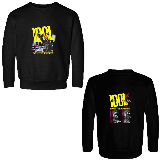 Billy Idol It s A Nice Day To Tour Again 2025 Joan Jett Two Sides Double Sided Sweatshirts