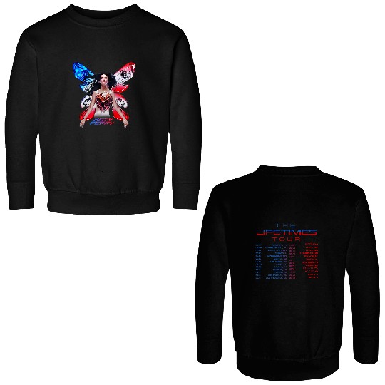 Katy Perry The Lifetimes Tour 2025 Butterfly Double Sided Sweatshirts