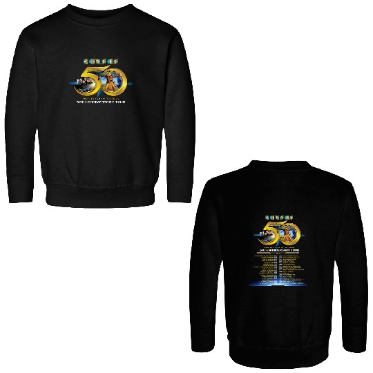 Kansas Rock Band 50th Anniversary Tour 2023, Kansas Band 2023 Tour Double Sided Sweatshirts