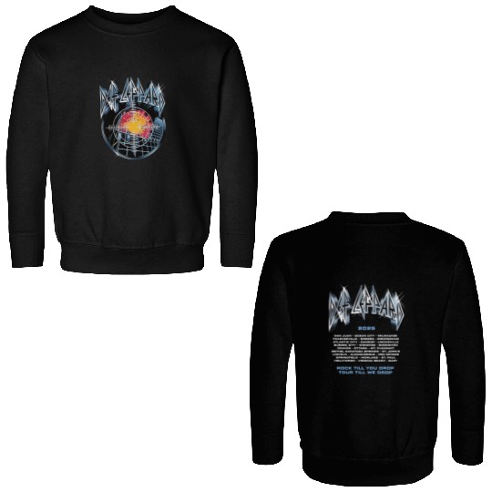 Def Leppard Pyromania Summer Tour 2025 Two Sided Unisex Double Sided Sweatshirts