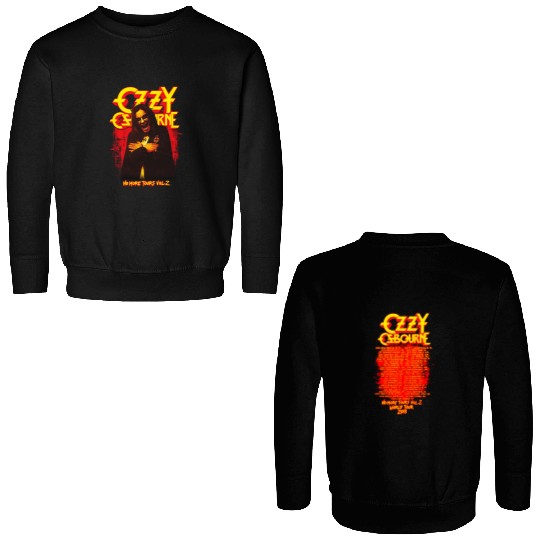 Ozzy Osbourne No More Tours Vol. 2 World Tour '18 Black Double Sided Double Sided Sweatshirts, Music Double Sided Sweatshirts
