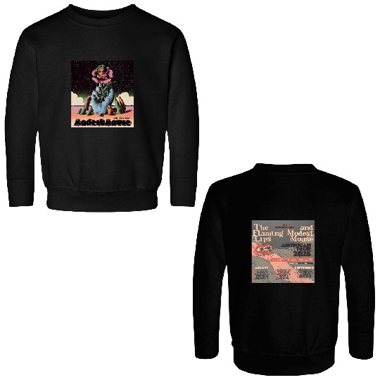 The Flaming Lips Modest Mouse 2025 Summer Tour Double Sided Double Sided Sweatshirts