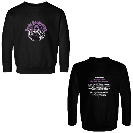 Ozzy Osbourne Final Show Double Sided Sweatshirts Black Sabbath 2025 Tour Villa Park Birmingham The Godfather of Rock Memorial Double Sided Sweatshirts