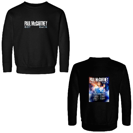P mccartney Got Back The Tour Continues North American Stadium 2025 Double Sided Sweatshirts