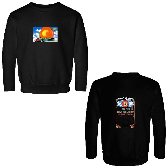 Discover Allman Brothers EAT A PEACH 73 Summer Tour Double Sided Sweatshirts Double Sided Sweatshirts
