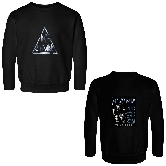 Def Leppard Glow 2025 Tour Date Concert Fan Gifts Double Sided Sweatshirts