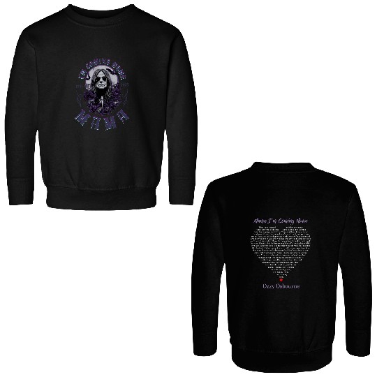 2 side Mama I'm Coming Home Ozzy Osbourne Metal Legend 1948-2025 Double Sided Sweatshirts KV38416