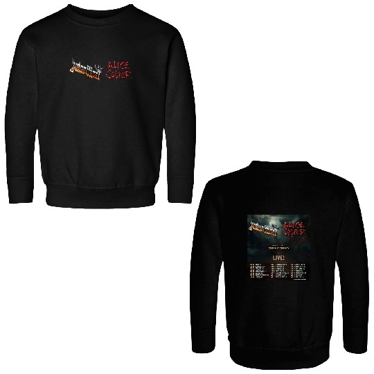 Judas Priest And Alice Cooper North American Tour 2025 Fall Two Sided Double Sided Sweatshirts