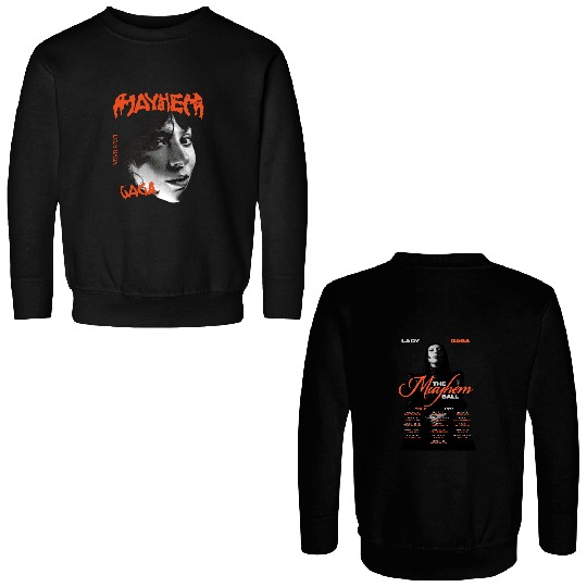 The Mayhem Ball Tour Double Sided Sweatshirts, Ld ga The Mayhem Ball Tour 2025, Ld ga The Mayhem Ball Tour Double Sided Sweatshirts, Ld ga Double Sided Sweatshirts, Ld ga Tour Merch
