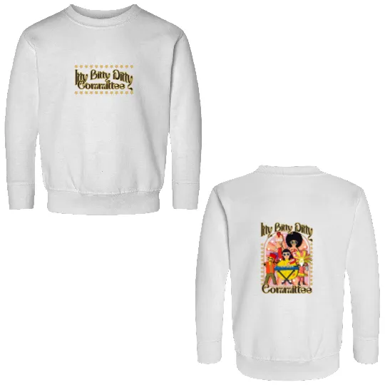 Itty Bitty Ditty Commitee Double Sided Sweatshirts Bobs Burgers Merch Double Sided Sweatshirts