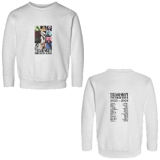 Discover Taylor Eras Tour 2 Double Sided Sweatshirts, Double-Sided Eras Tour II 2024 World Cities TTPD Double Sided Sweatshirts, taylor version Gift